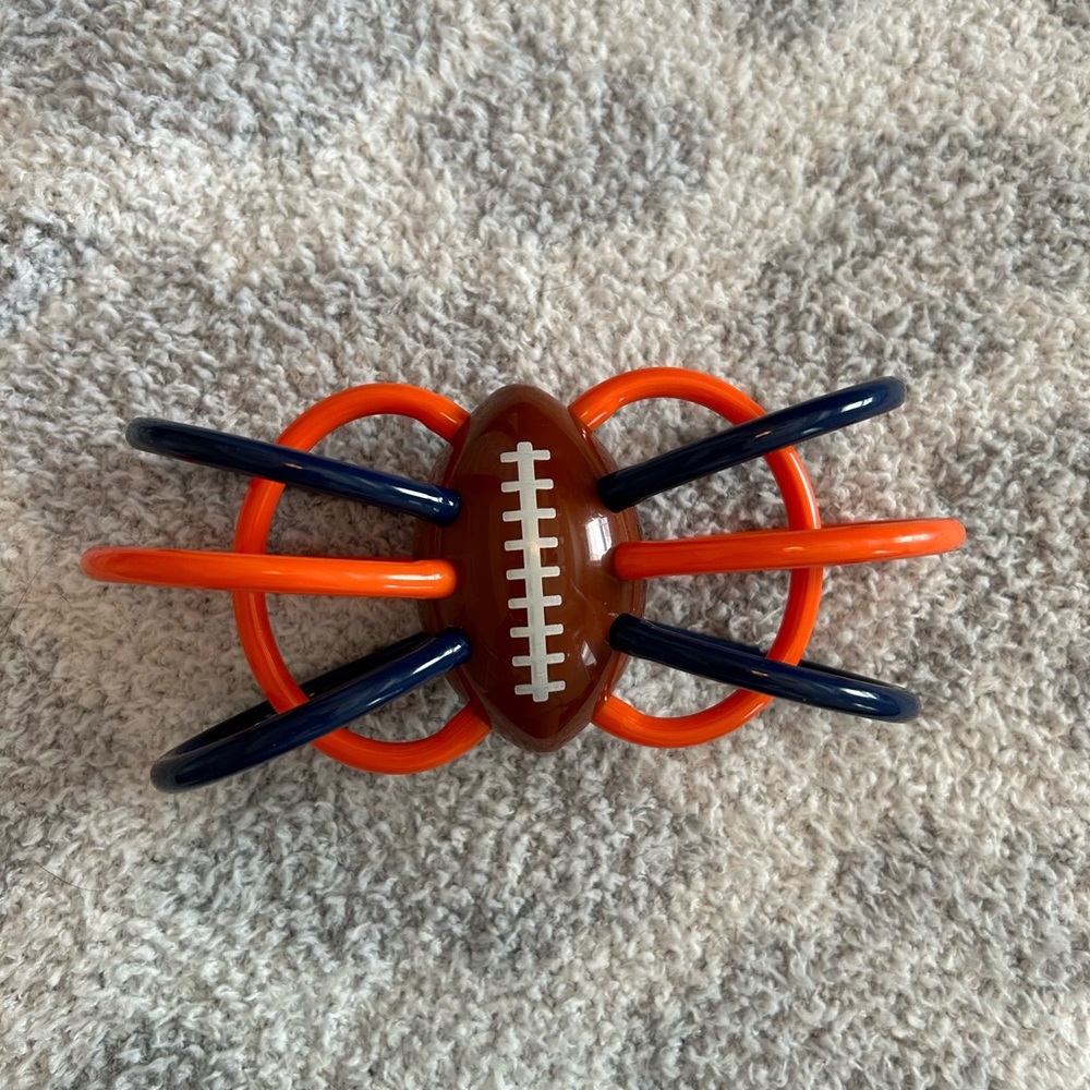 Denver broncos baby rattle toy